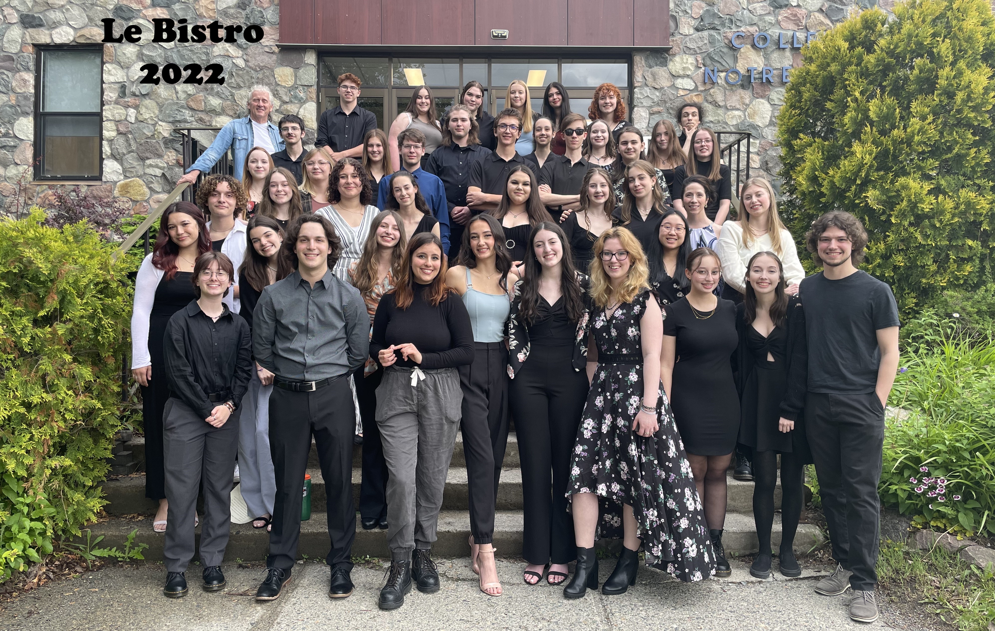 The students and members of Le Bistro