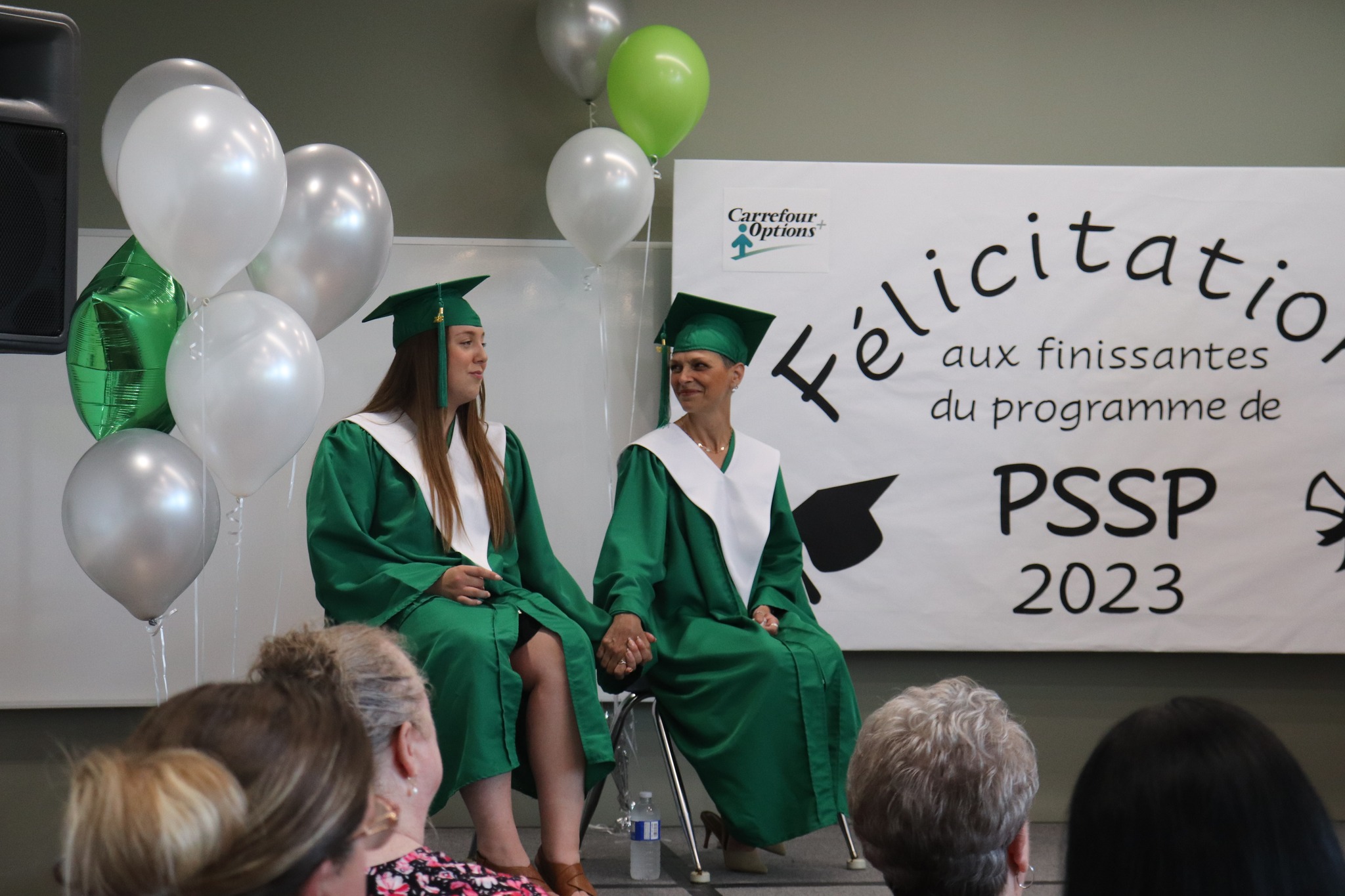 Alyssa Bélanger (left) and Sylvie Trottier (right)