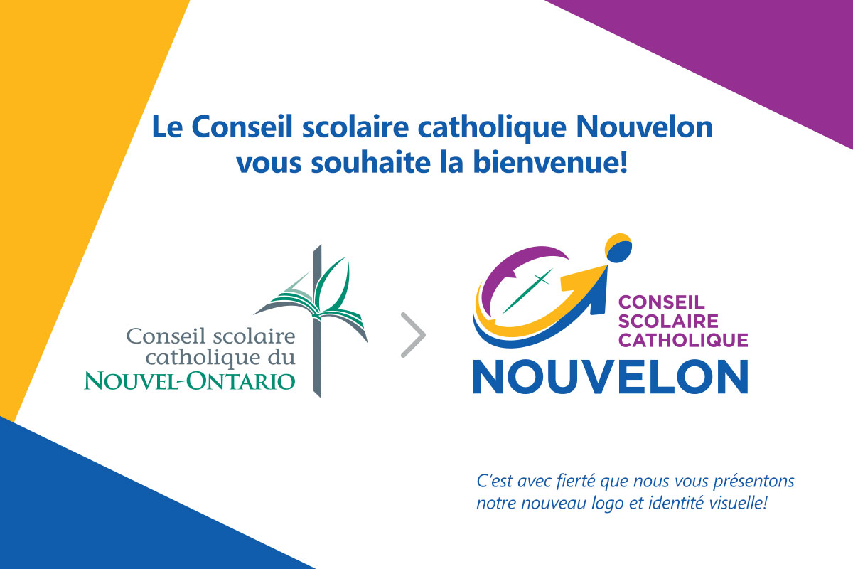 Bienvenue sur le nouveau site Web du Conseil scolaire catholique Nouvelon!